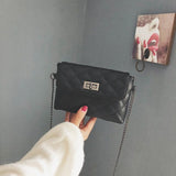 Fashion Women Chain Crossbody Messenger Bag PU Leather Shoulde