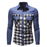 Men Long Sleeve Denim Shirt