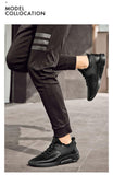 Mens Shoes Casual Leather Black Sneakers