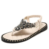 2019 summer New women beautiful casual bling crystal sandals w