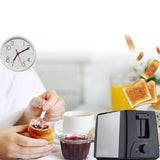Mini Electric Toaster Stainless Steel 2 Slices Bread Baking