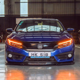 10th gen Civic LED DRL Front Light with Audi Style Turn Signal