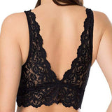 Sexy Women Bra Lace Deep V Bralette Wireless Underwear