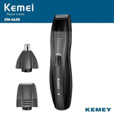 Kemei KM-6635 3 In 1 Rechargeable Nose Beard Trimmer Ear Sideb
