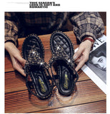 2019 summer New women beautiful casual bling crystal sandals w
