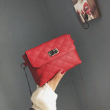 Fashion Women Chain Crossbody Messenger Bag PU Leather Shoulde