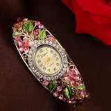 Bracelet Rhinestones Lady Bracelet Leaf Flower Bracelet