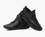 Mens Shoes Casual Leather Black Sneakers