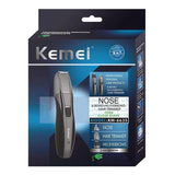Kemei KM-6635 3 In 1 Rechargeable Nose Beard Trimmer Ear Sideb