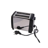 Mini Electric Toaster Stainless Steel 2 Slices Bread Baking