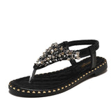 2019 summer New women beautiful casual bling crystal sandals w