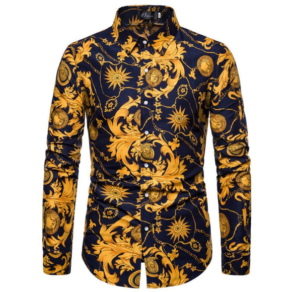 Shirt Men Clothing M-5XL Long Sleeve