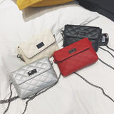 Fashion Women Chain Crossbody Messenger Bag PU Leather Shoulde