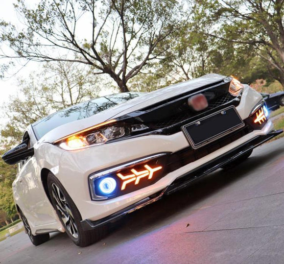 1Set 2019~2020Y Car Bumper Head Light For Honda Civic