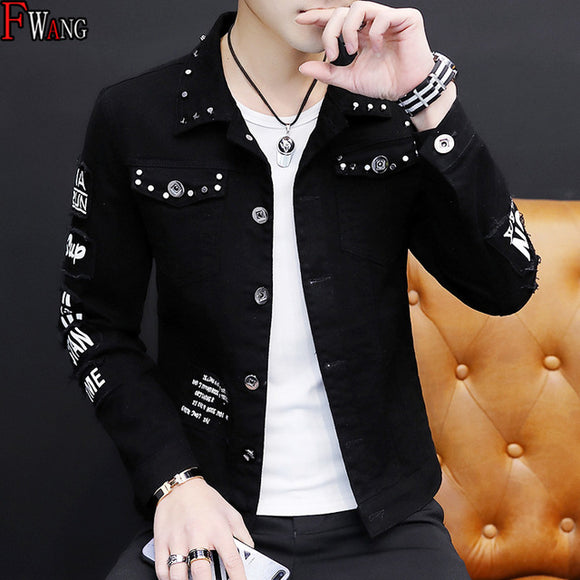 Spring And Autumn Jeans Coat Men's