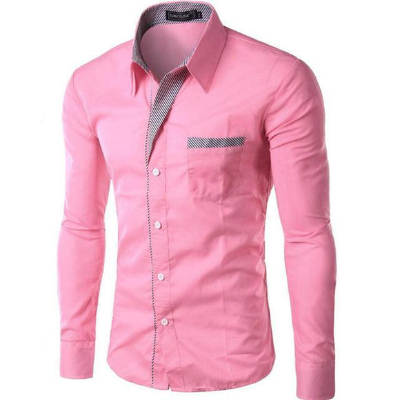 Long Sleeve Shirt Men Slim fit  Dress Shirt
