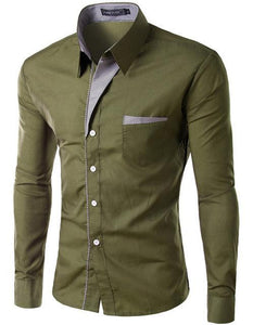 Long Sleeve Shirt Men Slim fit  Dress Shirt