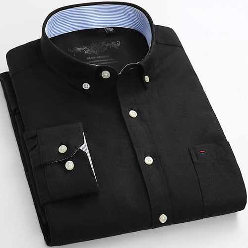 Oxford Casual Shirt Front Patch Chest Pocket
