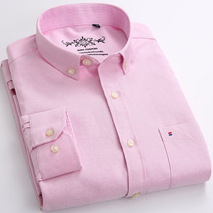 Oxford Casual Shirt Front Patch Chest Pocket