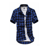 Red And Black Plaid Shirt Men Shirts 2020
