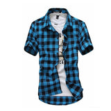 Red And Black Plaid Shirt Men Shirts 2020