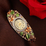 Bracelet Rhinestones Lady Bracelet Leaf Flower Bracelet